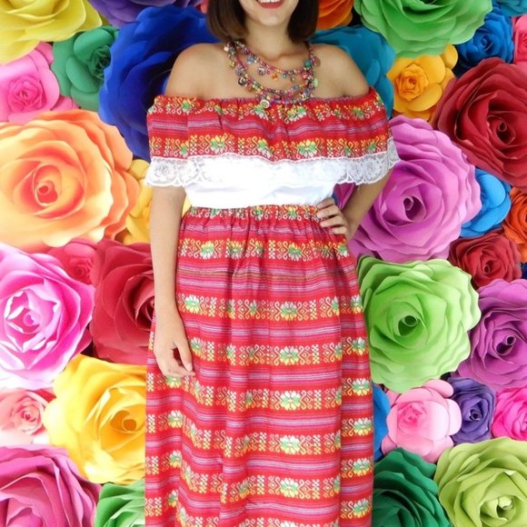 Mexican peasant dress Cambaya Mexican wedding Peas - Picture 3 of 4